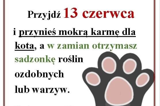 Przyniesiesz karmę, w zamian otrzymasz sadzonkę