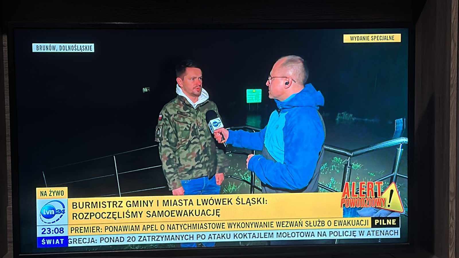 Burmistrz Lwówka Śląskiego w TVN24 aktualnej sytuacji powodziowej: „Jesteśmy dobrej myśli” [VIDEO]