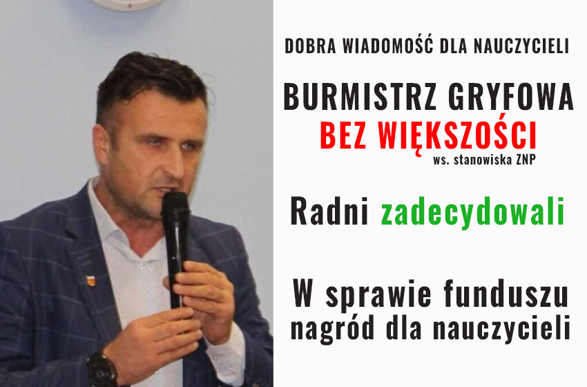 Burmistrz Gryfowa kontra Nauczyciele: Rada Miejska odrzuca kontrowersyjny projekt