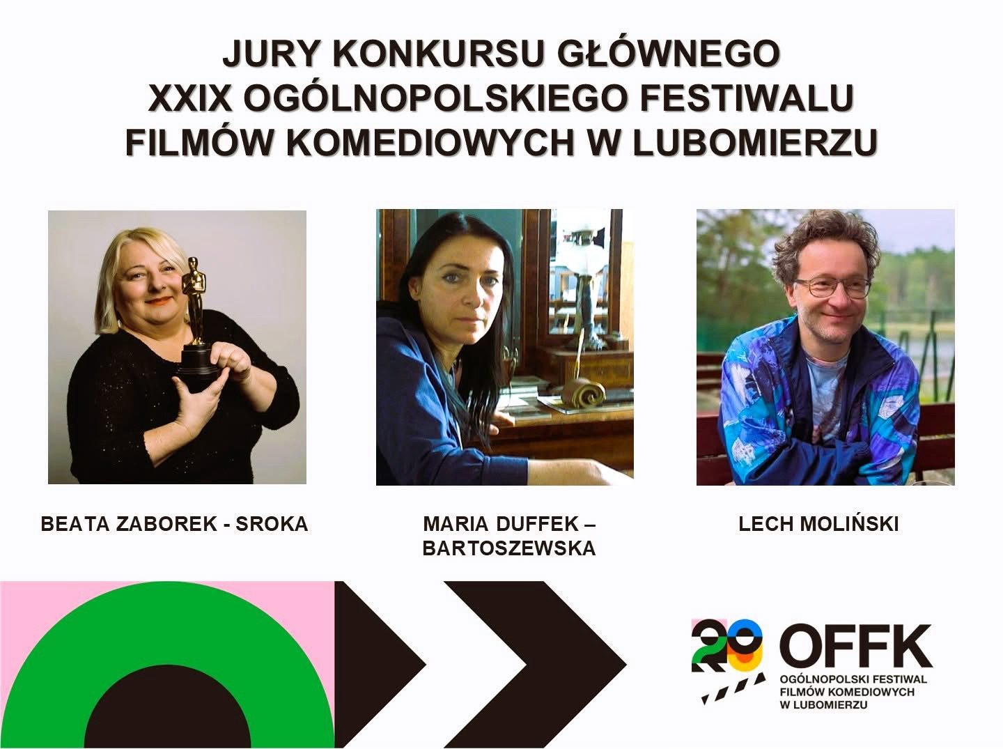 Znamy wszystkich jurorów konkursu głównego XXIX Ogólnopolskiego Festiwalu Filmów Komediowych