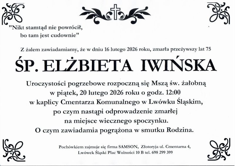 Odeszła Elżbieta Iwińska